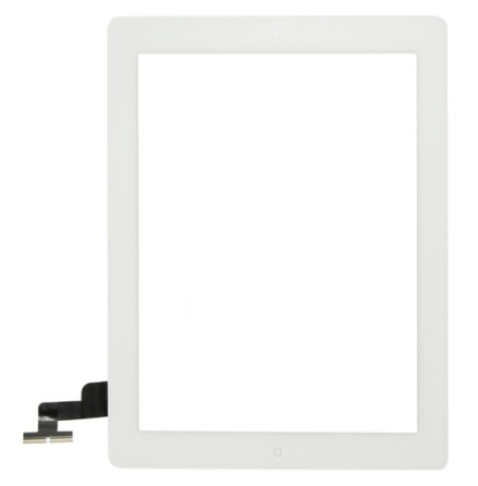 iPad 3/4 Glasskrm VIT inklusive Homeknapp och Skrmskydd