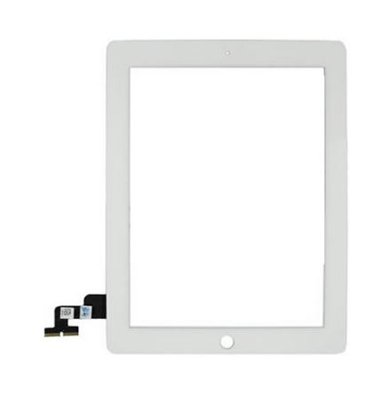 iPad 2 Glasskrm VIT inklusive Hemknapp och Skrmskydd