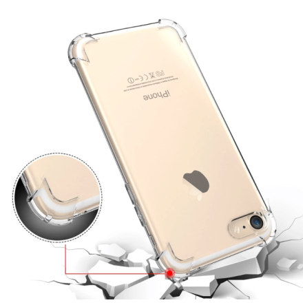 Praktiskt Stilrent Silikonskal iPhone 7 Drop-proof Anti-crash