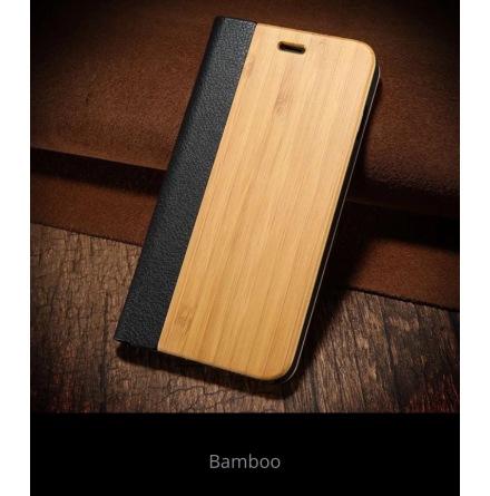 Iphone 6/6S Plus - Stilskert Fodral i Bamboo Tr Hg kvalit