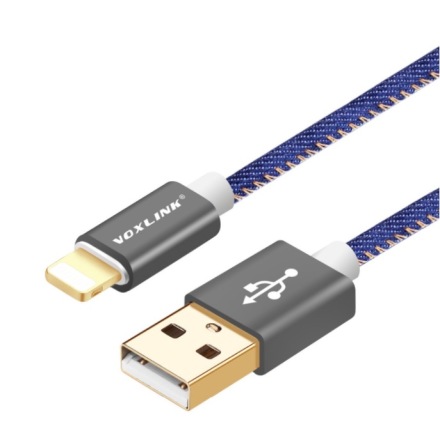 Lightning USB Snabbladdningskabel 200cm (Voxlink)
