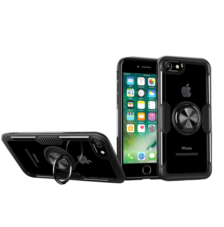 iPhone 8 Plus - Stilrent Hybridskal med Ringhllare