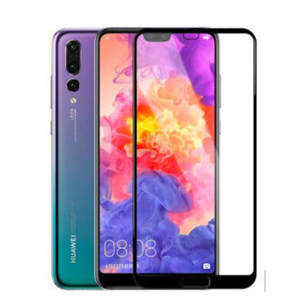 Skrmskydd 2.5D med Ram HD-Clear Screen-Fit P20 Pro