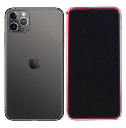 Skrmskydd 3D Aluminiumram iPhone 11 Pro Max 4-PACK