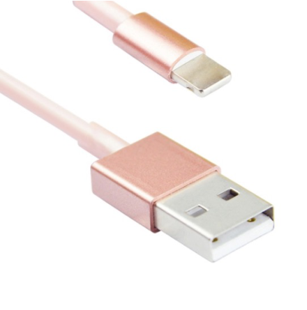 BLANOU USB-laddkabel (Lightning) iPhone 5/6/7 (ROSA) 100CM