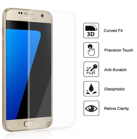 Samsung Galaxy S7 - ProGuard Full-Fit Skrmskydd 3D/HD-Clear