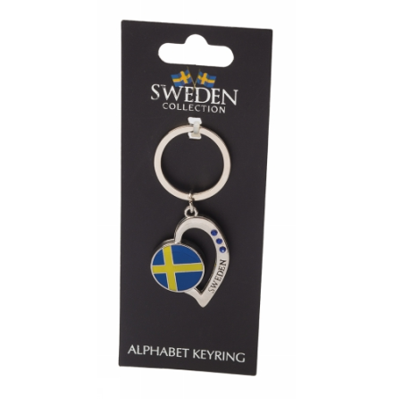 Nyckelring - Hjrta Sverige Souvenir