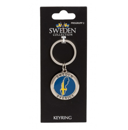 Nyckelring - Sverige Sweden Souvenir