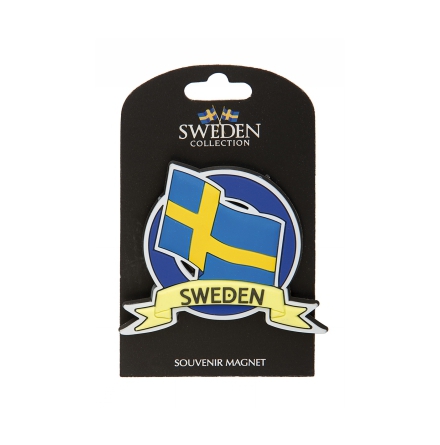 Kylskpsmagnet - Sweden Souvenir Flagga