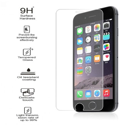 iPhone 6/6S Plus Skrmskydd 2.5D 9H HD-Clear Screen-Fit