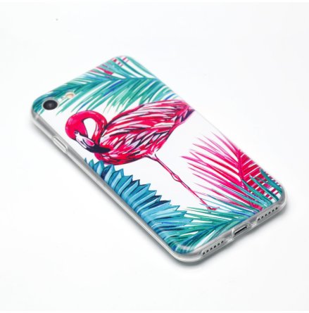 iPhone SE 2020 - Palm Flamingo Silikonskal