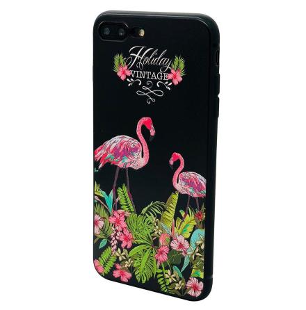 iPhone SE 2020 - Black Flamingo Skal