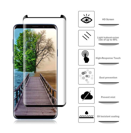 Samsung Galaxy S8+ Skrmskydd CASE-Friendly HD 0,3mm