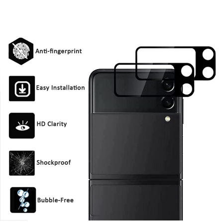 2-PACK Samsung Galaxy Z Flip 4 2.5D HD Kameralinsskydd