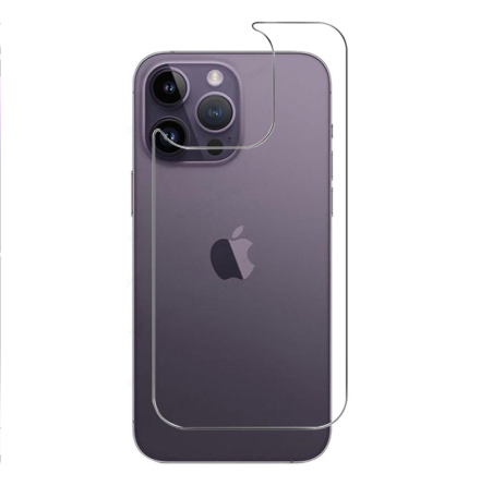 2-PACK iPhone 14 Pro Skrmskydd Baksida 0,3mm
