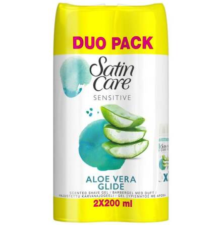 Gillette Satin Care Sensitive Aloe Vera Glide - Duo Pack