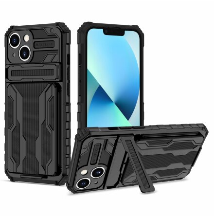 iPhone 14 Hybrid Wallet Case - Skydd, Stll och Kortfack fr Alla Tillfllen