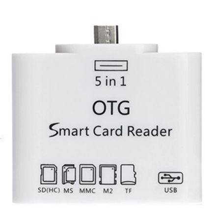 5 i 1 OTG kortlsare fr Micro USB (Android mobiler)