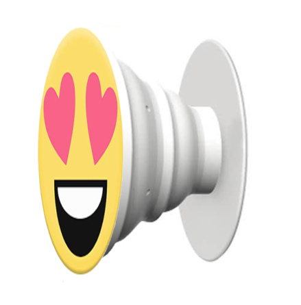 Mobilhllare i frckt motiv "Love Emoji" - Pop-stand -