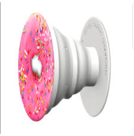 Mobilhllare i frckt motiv "Donut" - Pop-stand -
