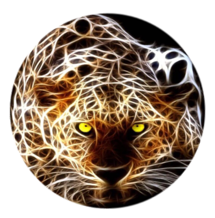 Mobilhllare i coolt motiv "Electric Leopard" - Pop-stand -