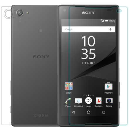 Sony Xperia Z5 HeliGuard Skrmskydd (Bde framsida och baksida)