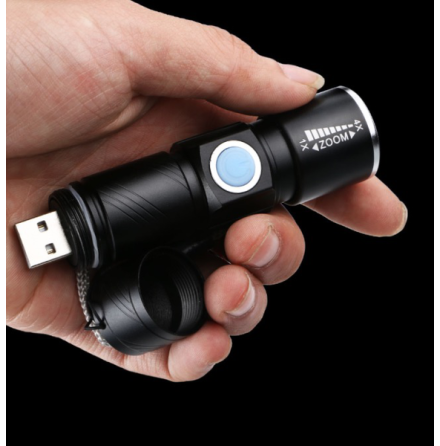 USB UPPLADDNINGSBAR MINI CREE Q5  ficklampa  2000 Lumens  