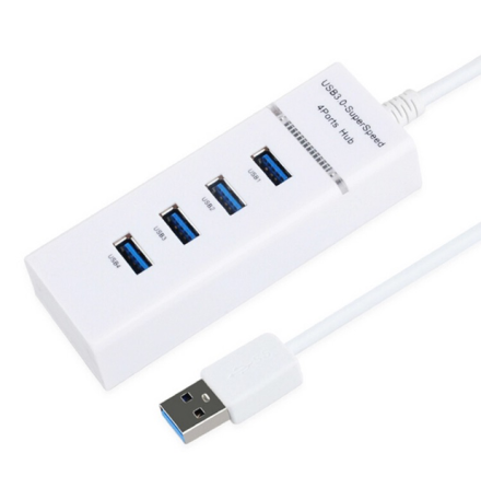 Hghastighets USB-splitter 5Gbps med 4 portar och LED-indikator